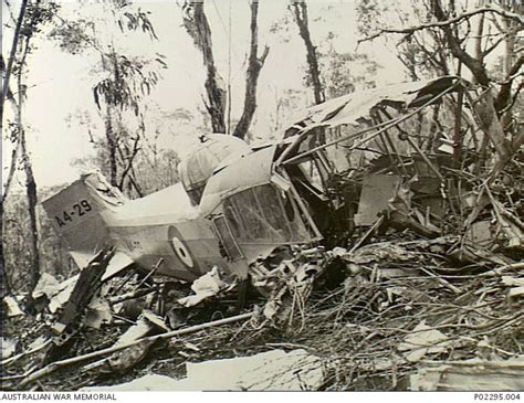 Mornington Peninsula Vic 1938 08 The Wreckage Of Raaf Avro Anson