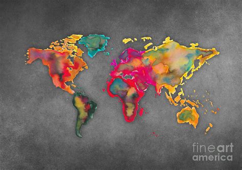 World Map 2027 Digital Art By Justyna Jaszke Jbjart Pixels