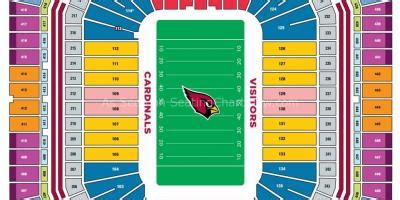 Cardinal stadium seating map - University of Phoenix stadium seating