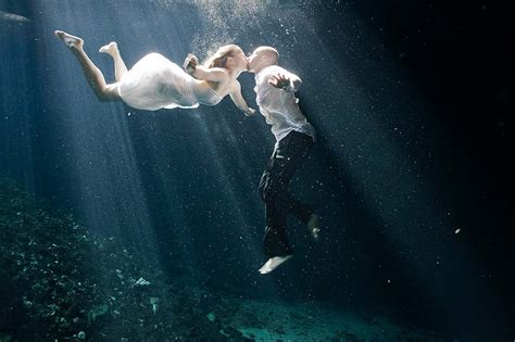 Underwater Trash The Dress Photography Session Tulum Playa Del
