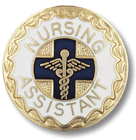 Nursing Assistant Emblem Round Pin