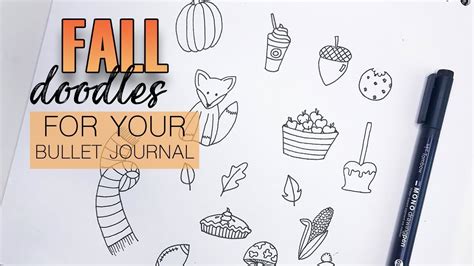 Easy Fall Doodles For Your Bullet Journal Youtube