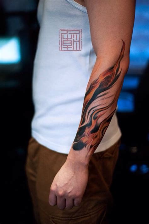 Going To Have This Wrap Around My Arm For A Full Arm Sleeve Flame