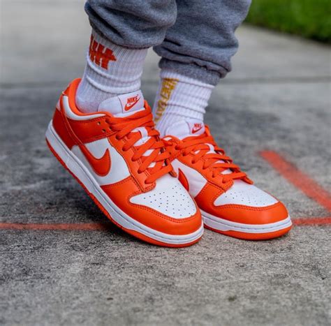 On Foot Look At The Nike Dunk Low Syracuse Sneaker Buzz