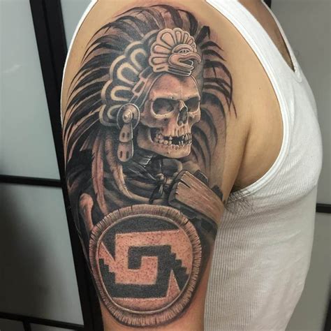 160 Aztec Tattoo Ideas For Men And Women The Body Is A Canvas Tatuaje Azteca Calaveras