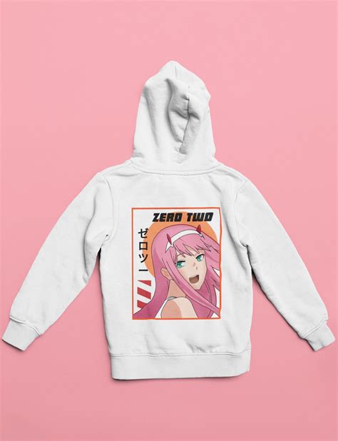 Zero Two Hoodie Darling In The Franxx Sweatshirt Anime Etsy