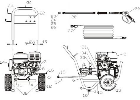 Coleman Powermate Pressure Washer Model Pw Replacement Parts Repair Kits Breakdowns