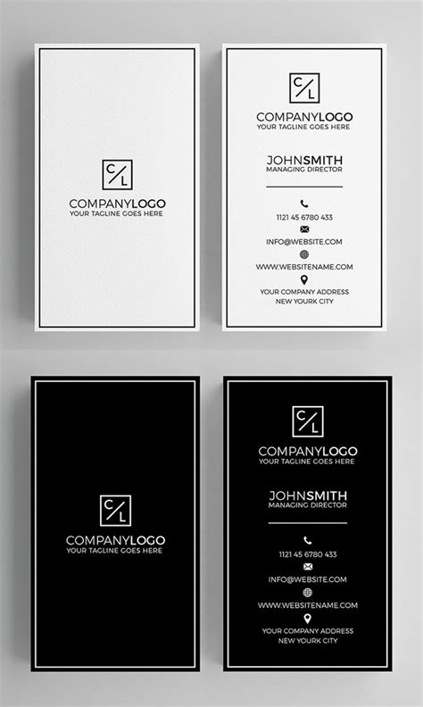 25 Minimal Clean Business Cards Psd Templates Graphic Design Junction