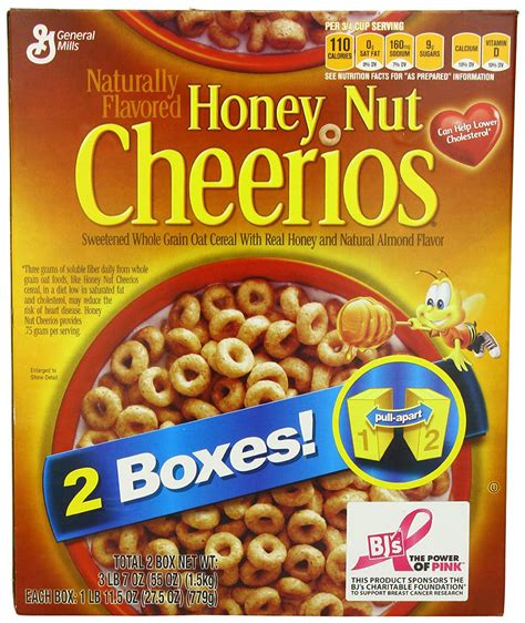 Cheerios Cereal Honey Nut 2 Pack 275 Oz Boxes