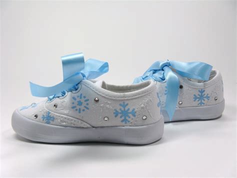 Snowflake Shoes Winter Wonderland Sneakers Hand Painted For Etsy