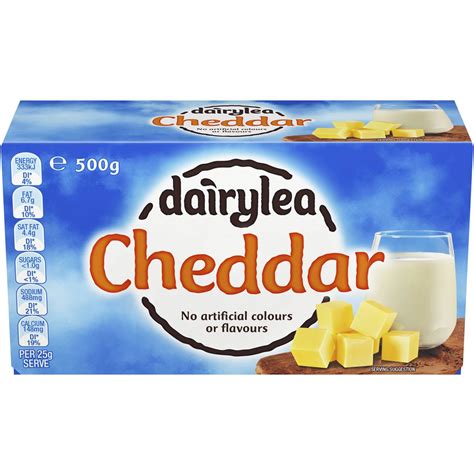 Dairylea Cheddar Cheese 500g Woolworths