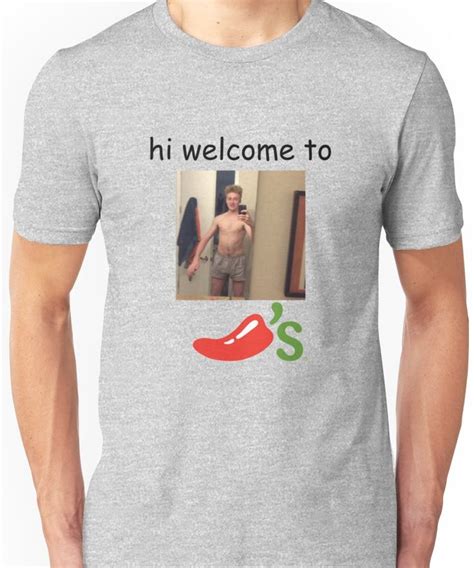 Hi Welcome Chilis Essential T Shirt By Dapperhannah Cool Shirts Meme Shirts Cool T Shirts