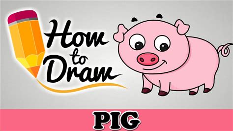 How To Draw A Cute Pig Easy Step By Step Cartoon Art