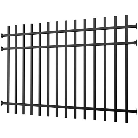 Peak Products Aluminum Fence Panel Black 4 Foot The Home Depot Canada