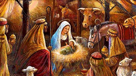 Cartoon The Birth Of Jesus Christ Photography Background Backdrop My