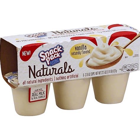 Snack Pack Naturals Pudding Vanilla Jello And Pudding Carlie Cs