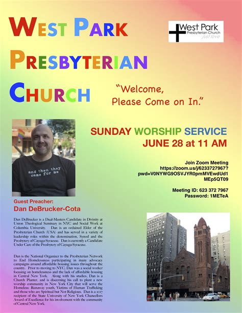 Please Join West Park In The Celebration Of Pride Month Sunday June
