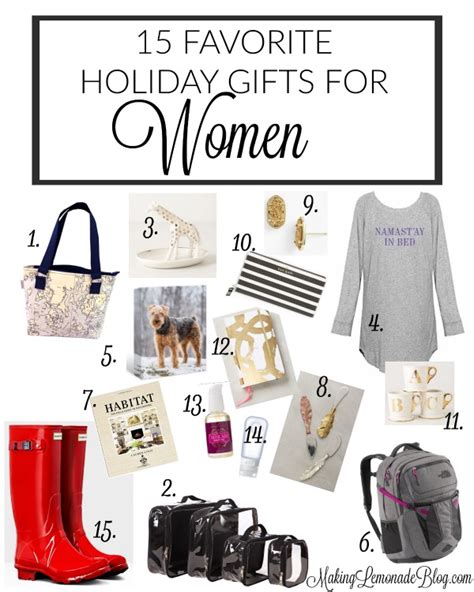 Great holiday gifts for her. 15 Best Gifts for Her (Gifts She'll Adore!) | Making Lemonade