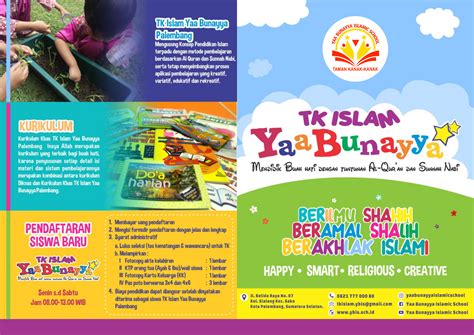Brosur TK Islam Yaa Bunayya Palembang Yaa Bunayya Islamic Babe