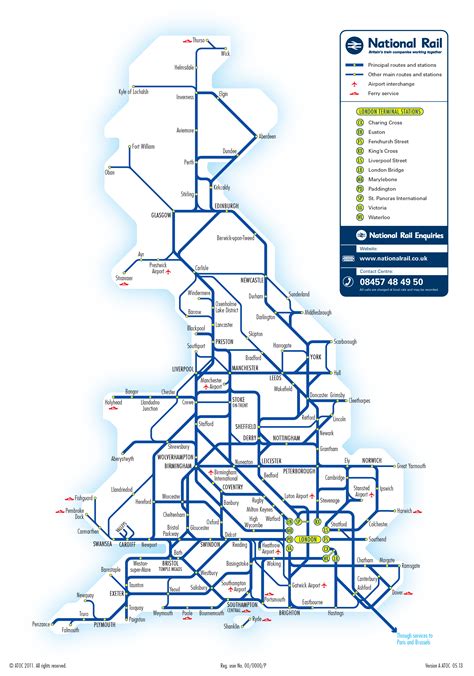 National Rail Enquiries Maps Of The National Rail Network Uk Rail