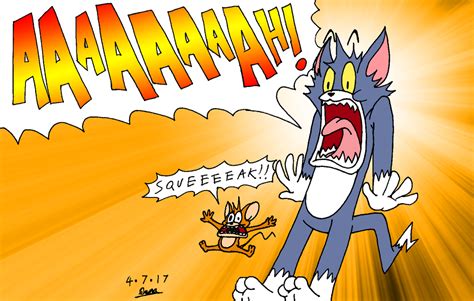 Tom and Jerry Screaming by tmntsam on DeviantArt