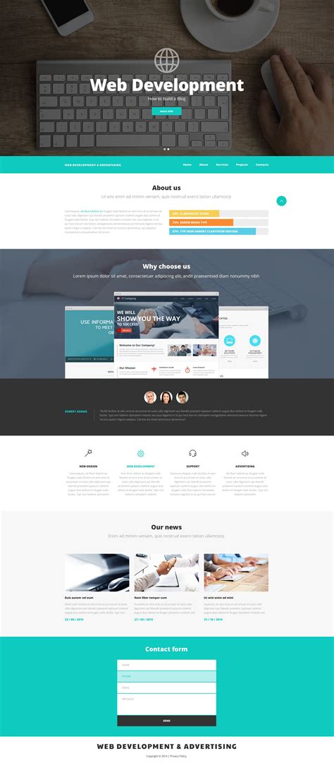 Web Design and Advertising Website Template - Zemez HTML