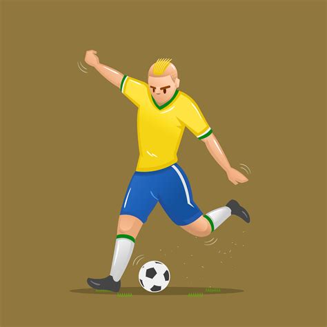 Tiroteo De Dibujos Animados De Fútbol 640561 Vector En Vecteezy