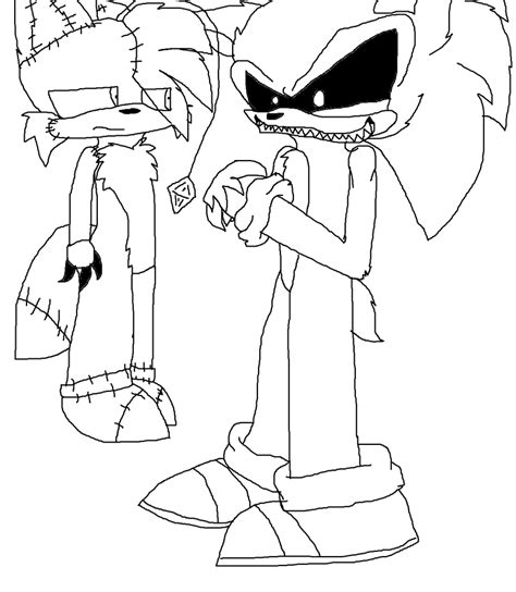 Sonic Exe Coloring Pages