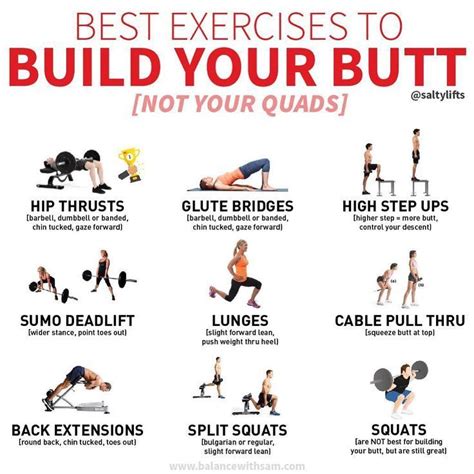Glute Building Workout Plan Glute Exercises For Women Exte Glute