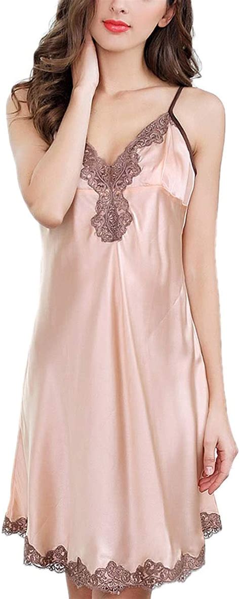 Dissa Women 100 Silk Negligee Nightdress Sexy Dress Sleeveless D15042 Amazonca Clothing
