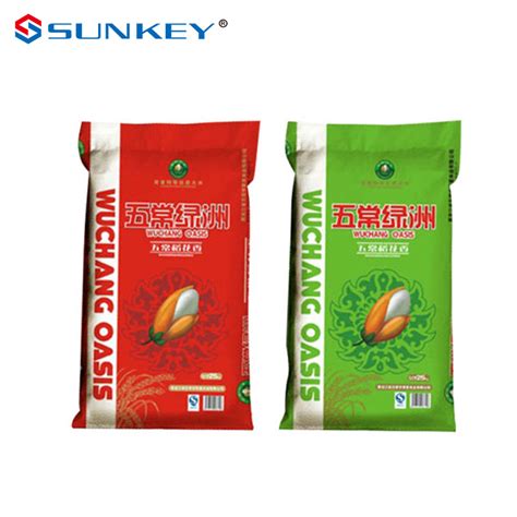 25kg Rice Packaging Bagjiangyin Sunkey Plastic Packaging Coltd