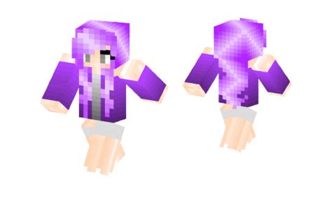 Shy Purple Girl Skin Minecraft Skins