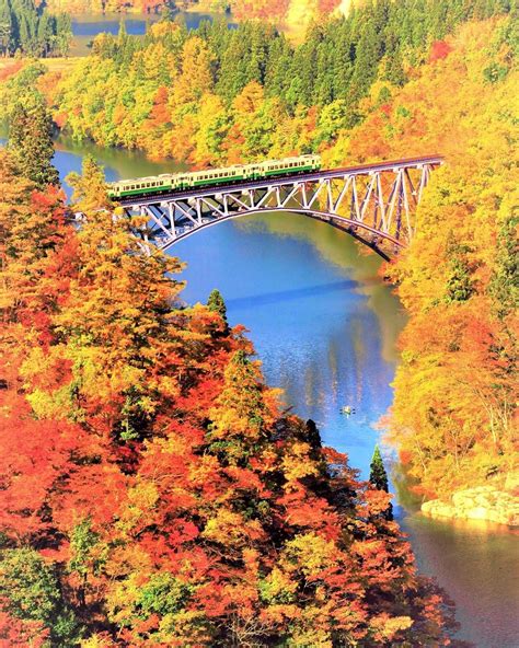 Tadami River First Bridge Aizu Fukushima Japan 只見第一橋梁 会津 福島 日本