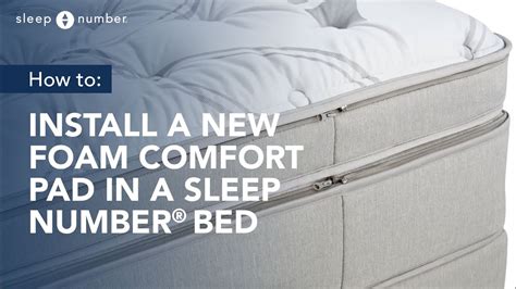How To Open Your Sleep Number® Bed And Install A Foam Comfort Pad Youtube