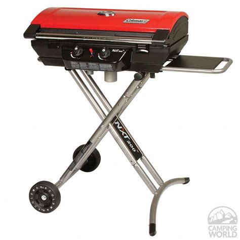 Coleman Nxt 200 Portable Gas Grill Folds Down For Easy Storing In The