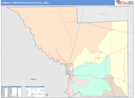 Laredo Metro Area Tx Zip Code Maps Color Cast
