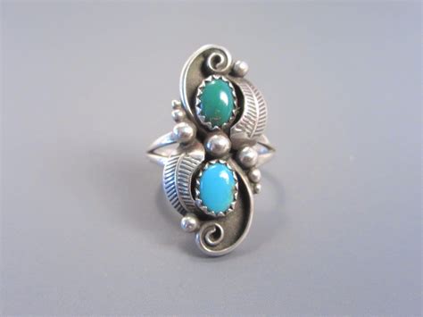 Vintage Southwestern Sterling Turquoise Ring Size 7 Etsy Turquoise