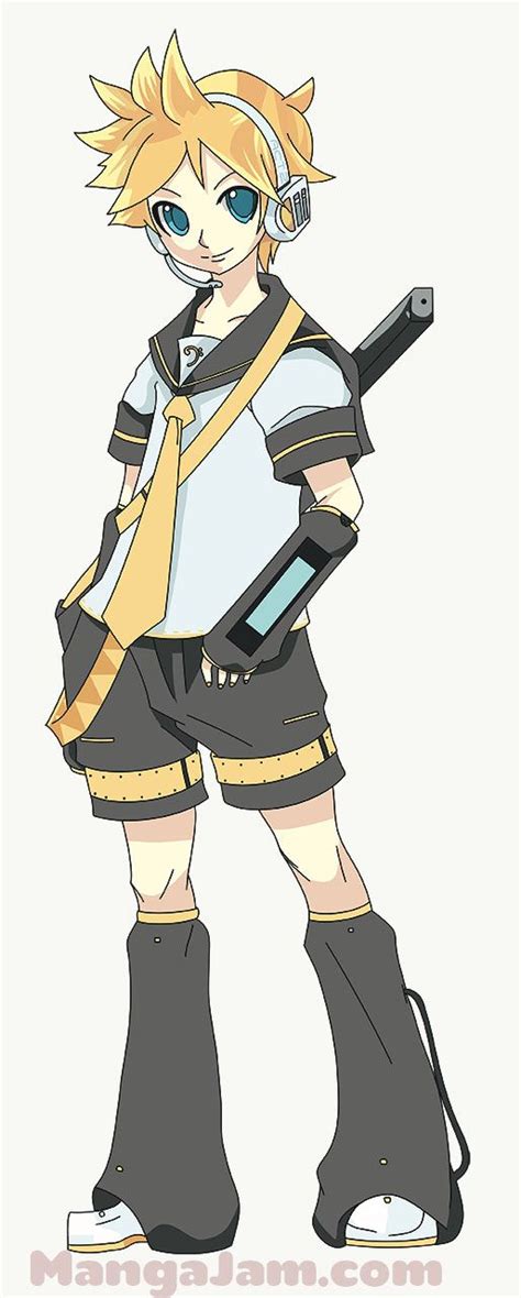 How To Draw Len Kagamine From Vocaloid In 2021