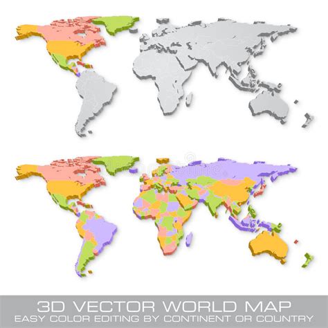Global Map Political Vector World Stock Illustrations 9983 Global