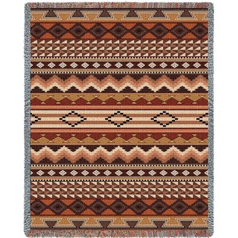 Southwest Sampler Clay Blanket Navajo Pattern Native American
