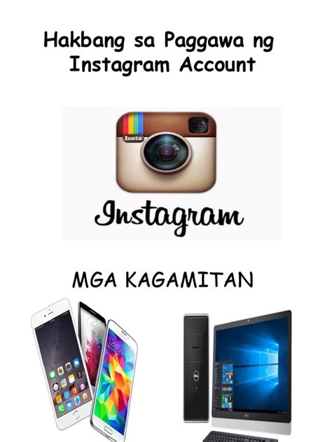 Hakbang Sa Paggawa Ng Instagram Account Pdf
