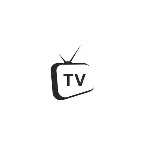 Premium Vector Tv Logo Design Flat Icon Illustration