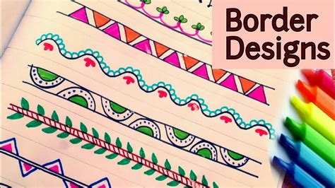 Border Design For Chart Paper Image To U