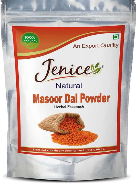 Buy Jenice Natural Masoor Dal Powder Face Pack For Skin Whitening 250