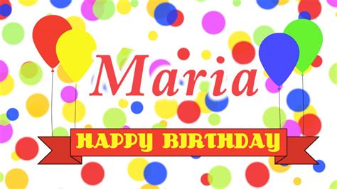 Happy Birthday Maria Card
