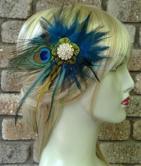 peacock bridal fascinator bohemian wedding headpiece teal etsy bohemian wedding headpiece