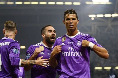 Cristiano Ronaldo Celebrates Real Madrid Champions League Triumph By