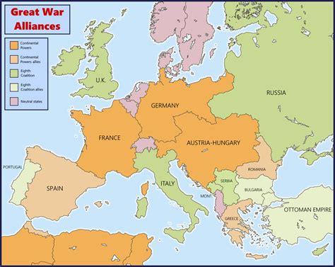 map of the alliances of the great war [weird ww1] r imaginarymaps