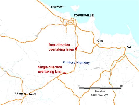 Flinders Highway Townsville Charters Towers Townsville To Mingela