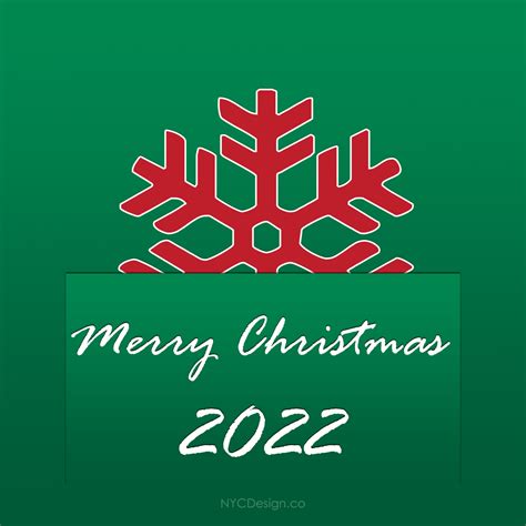 Christmas Card 2022 Merry Christmas Card Free Printable Big Red